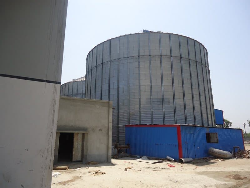 Steel silo structure