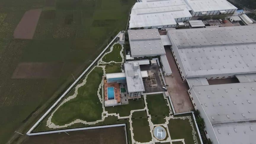 Factory Complex with Helipad & Sports Court