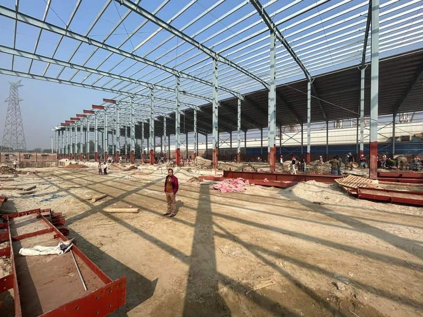 Large-Span Warehouse Frame